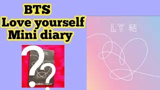 Diy BTS Mini Diary At Home| How to make BTS diary#btscrafts #bts #bt21  #diy #homemade #loveyourself