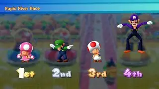 Mario Party 10 Coin Challenge - Toadette vs Toad vs Waluigi vs Luigi🔥