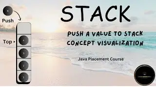 Stack operation push | push value to stack in java | concept