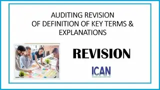 FULL AUDITING REVISION CA ICAN | BASICS OF AUDITING TERMINOLOGY | HOW TO PASS AUDITING CA ICAN EXAMS