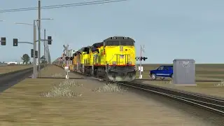 ORTS: Fast UP C44ACM #5656 New Paint Nose Flag SB IKCLA-06 At Oxnard, CA