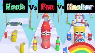 Juice run noob vs pro vs hacker #juicerun #noobvsprovshacker #gameplay #vrbabycgaming #walkthrough