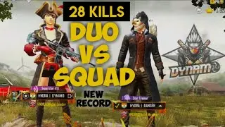 THE Reason why Dynamo and Hydra DANGER IS BEST DUO IN THE WORLD 28KILLS Duo Vs Squad NEW RECORD PUBG