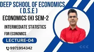 [2026] Eco(h) Sem-2 Statistics | Lec-04 The Distribution of a Linear Combination| By Sudhir Sir