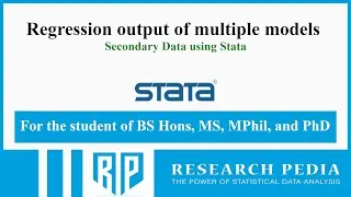 Stata Regression output side by side