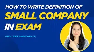 Small company - Amendment