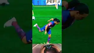 Ronaldinho scored with a back-heel shot