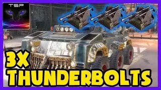 Crossout #21 - 3x Thunderbolt Shotgun Build - Get Owned in Seconds :)
