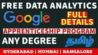 Google Data Analytics Apprenticeship Program | Freshers Apply Now!!