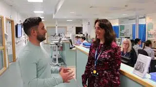 Lee Johnson takes BHI hospital tour