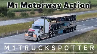 M1 Motorway action. The old Pacific Highway was bypassed and we setup on the new sections.