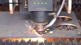 Cortadora l&aacute;ser de alta potencia Hongniu Laser de 12KW para cortar acero inoxidable de 6 mm