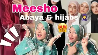 Huge Meesho abaya haul‼️🧕💕 affordable hijab & abaya haul ‼️ must watch😍 ₹700 , ₹600 💸