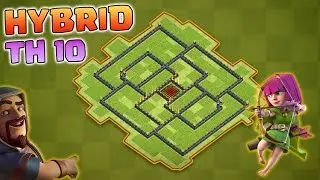 Town Hall 10 Hybrid Base 2017 [Farming + Trophy Pushing] | Base Design Episode #24 | Clash of Clans