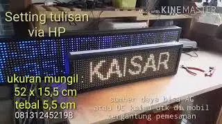 RUNNING TEXT KACA MOBIL