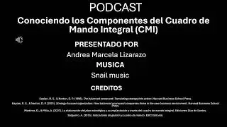 PODCAST-Conociendo los Componentes del Cuadro de Mando Integral (CMI)