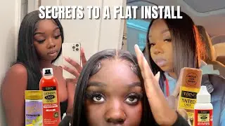 HOW TO GET YOUR WIG SUPER FLAT USING @ebinnewyork PRODUCTS FT TINASHE HAIR