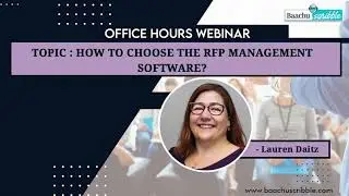 How to Choose RFP Management Software?- Lauren Daitz