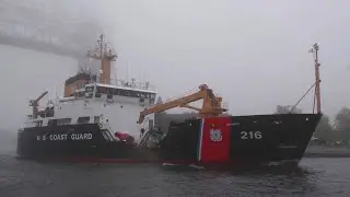 Asher, Alder, and Gaynor - Two Tugboats and a Cutter in Dense Fog