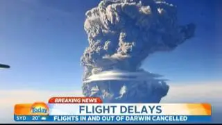 Volcano eruption forces flight cancellations