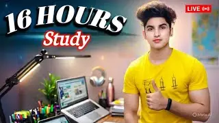 ⭕LIVE|16 HOURS⏰|DEEP FOCUS||STUDY WITH ME📚📈🍁|POMODORO 120/10 || RAIN SOUND🎵|| PCS STUDENT ||#psc