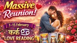 Cancer ♋️ Rashi Love Reading 1&ndash;15 February | Cancer Love Horoscope | Hindi Tarot With Bhairavi 💖