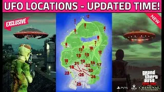 GTA 5 Online All UFO Locations 2022 With Map! Rewards & Unlocks! Daily UFO Event Spawn Time Location