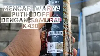 Gapai ekspektasi warna dengan cat samurai , mudah pengaplikasiannya top hasilnya | k430 | Doff white