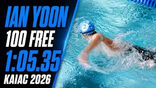2026 KAIAC Championship &mdash; 100m 자유형 (Freestyle) [윤지우 | Ian | 2번 레인]