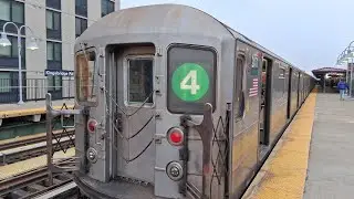 MTA Subway: R62A 4 train Action At Kingsbridge Road 