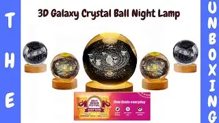 3D galaxy crystal ball night light lamp | Crystal Night Lamp Unboxing | Unique Night Light | gadgets