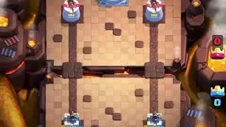Knapper Sieg 2.6 hog cycle vs. Golem random deck | Clash Royale