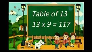 📘 Table of 13 | Multiplication Table of 13 | 13 Times Table for Kids & Students