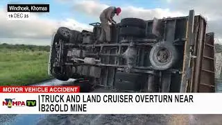 Truck and Land Cruiser overturn near B2Gold mine