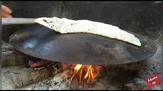 ODUN ATEŞİNDE YUFKA EKMEK, GÖZLEME, TAHİNLİ CEVİZLİ KATMER, LAVAŞ VE DAHA NELER NELER.  KÖY SOFRASI