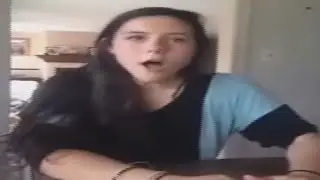 Girl burp 