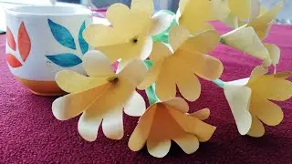 EasY paper flowe making // like it subscribe it & supprt @appuzzluv3773