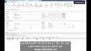 C5online: S&aring;dan ops&aelig;ttes fakturarabatter i Microsoft Dynamics C5