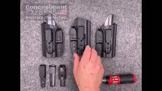 Tuckable IWB KYDEX Holster Rentention and Clip Adjustment - Rounded Gear by Concealment Express