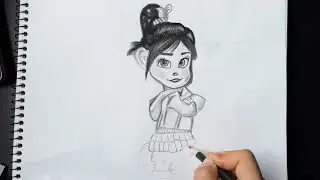 Drawing Vanellope von Schweetz.