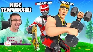 Playing Fortnite with my Brother!