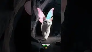 Cat Have Wings Like Butterfly #shorts