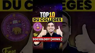 Top Sociology Honours Colleges in DU✅ #shorts