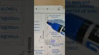 How To Read Column Section In RCC Drawing #civilengineering #viral #construction
