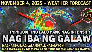 NOVEMBER 4, 2025 | TYPHOON TINO PATULOY PANG LUMALAKAS AT MAGLANDFALL NA SIGNAL NO.5 POSIBLENG ITAAS