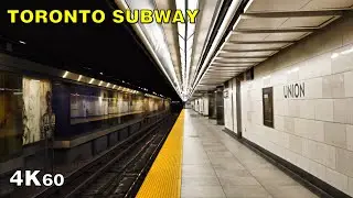 Toronto Pandemic Subway Ride (& walk) - Union Station to Queen [4K]