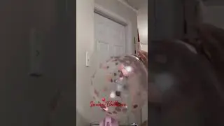 How to stick confetti balloon! #shorts #balloon #viral #confetti #howto @LorenaBalloons