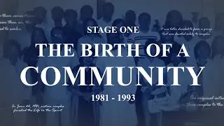 Stages of Community - The Birth of A Community