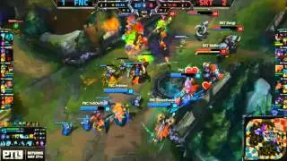 Fnatic final fight to win vs SKT game 4