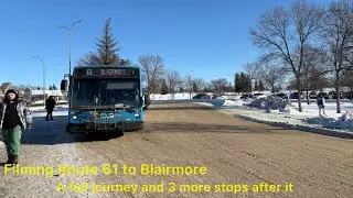 (West side 1st time) Saskatoon Transit Route 61 (1509) Confederation Terminal to Betts/Molland